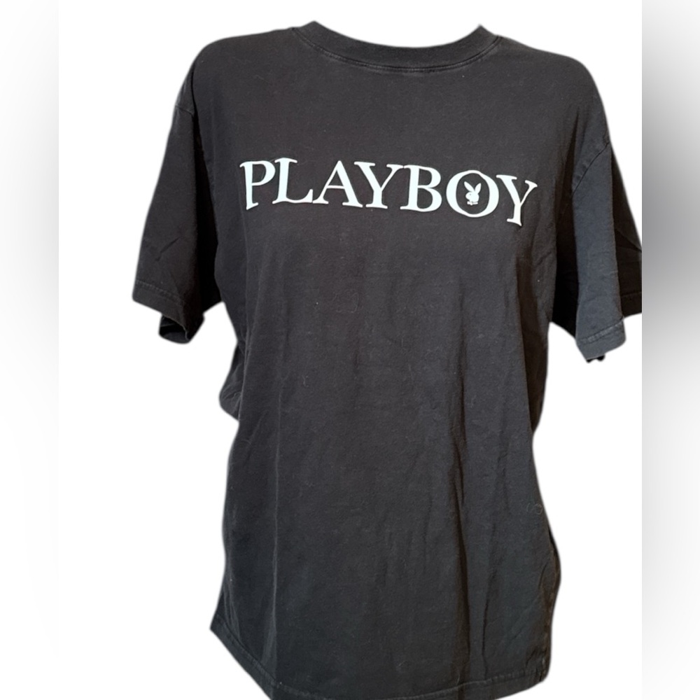 Playboy by Pacsun Short-Sleeve Crewneck T-Shirt Black Medium